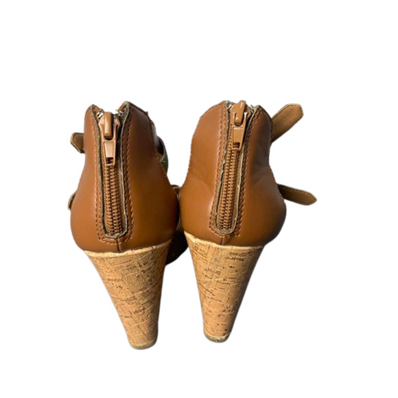 Dots Womens Multicolor Cork Wedge Sandals Size 7 With Adjustable Straps - Picture 3 of 8